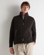 Men's Vermont Fur Lined Gilet Chocolate Brown