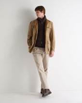Men's Vermont Fur Lined Gilet Chocolate Brown