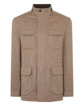 Men's Vale Cashmere Field Jacket Taupe Brown
