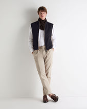 Men's Belgravia Suede Gilet Navy Blue