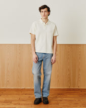 Pique Polo - White