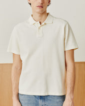Pique Polo - White