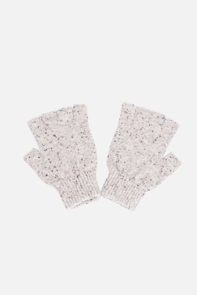 Shin Fingerless Gloves - Oat