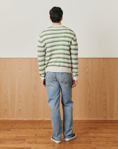 Stripe Linen Silk Crewneck