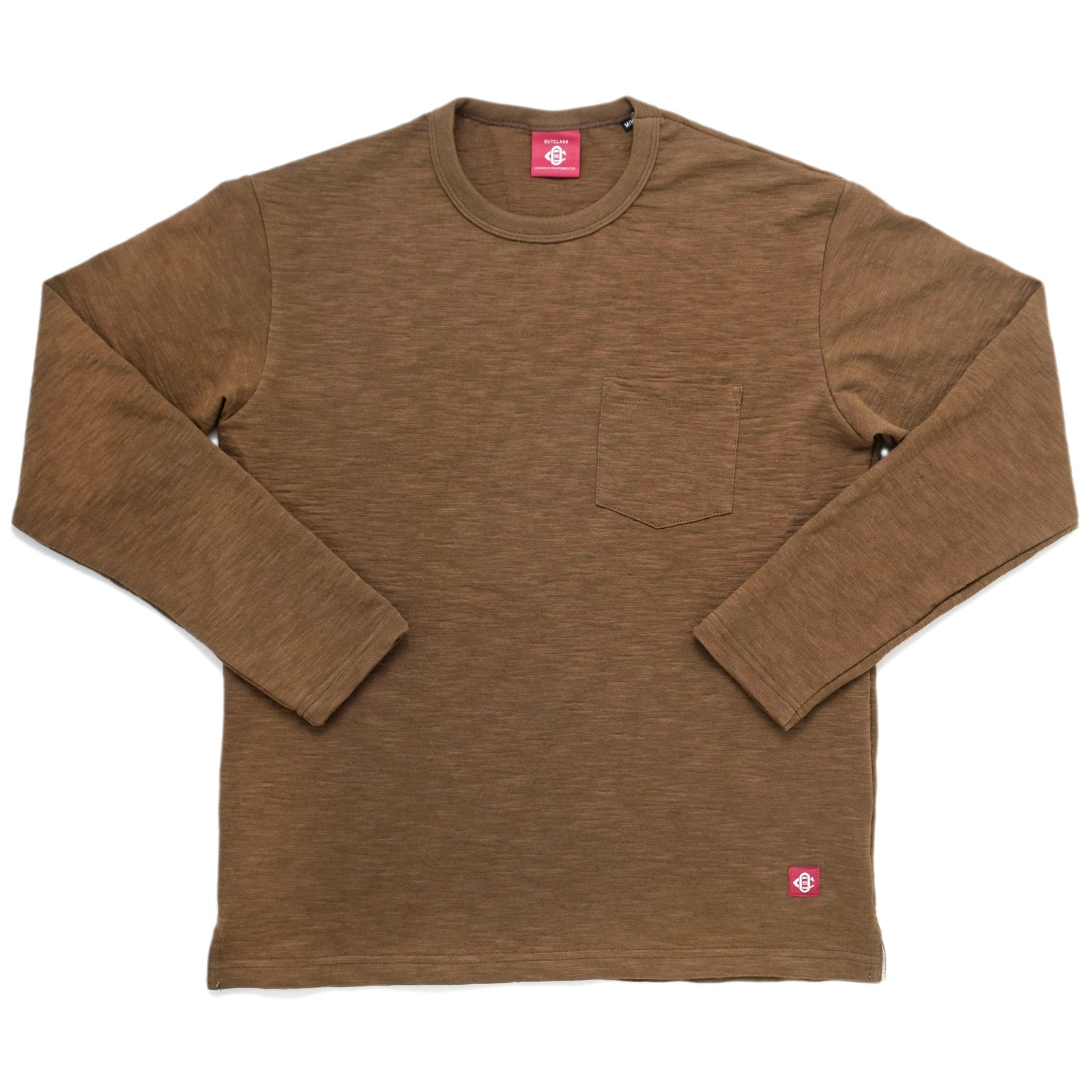 Double Slub L S Pocket T Shirt
