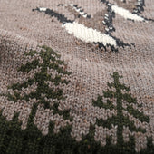 Goose Motif Zip Cardigan