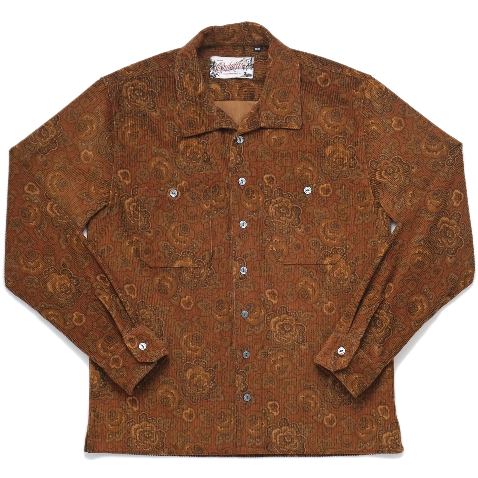 Bronze Printed Corduroy Club Shirt