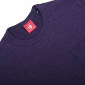 Eggplant Double Slub L S Pocket T Shirt