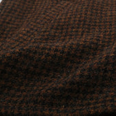 Bronze Houndstooth Zip Overshirt