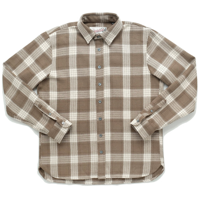 Taupe Check Easy Shirt