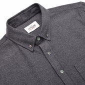 Grey Twill Flannel Shirt