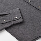 Grey Twill Flannel Shirt