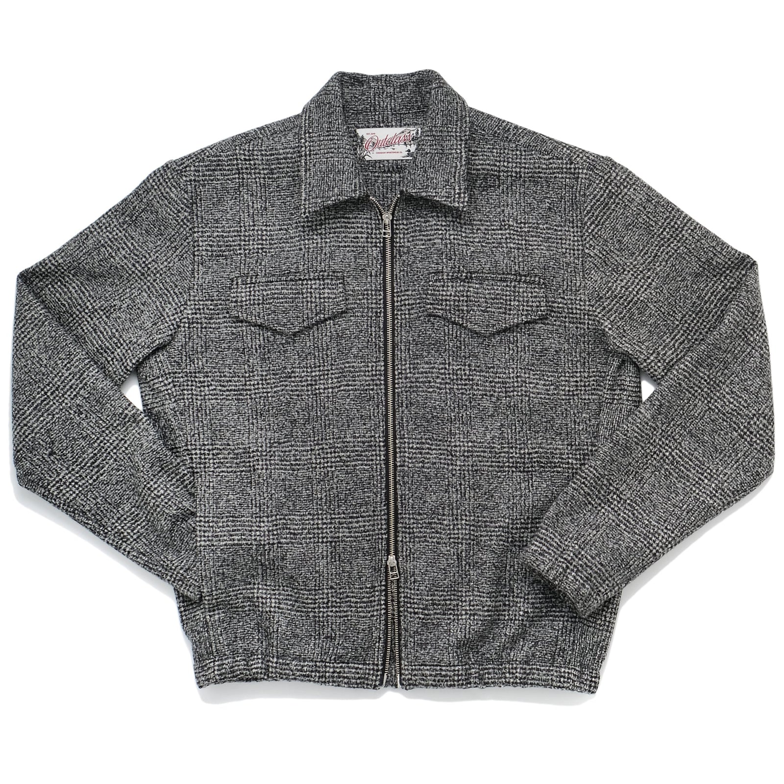 White Boucl Coach Jacket