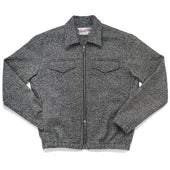 Black/White Bouclé Coach Jacket