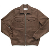 Brown Bouclé Coach Jacket