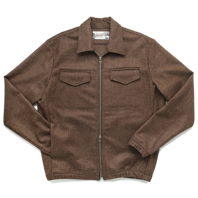 Brown Bouclé Coach Jacket