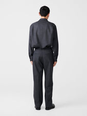 Axia Tropical Wool Shirt In Tarmac Grey