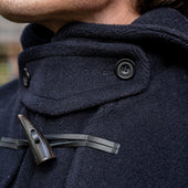 Long Woollen Duffle Coat With Hood In