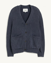 Acid Wash Cardigan - Midnight