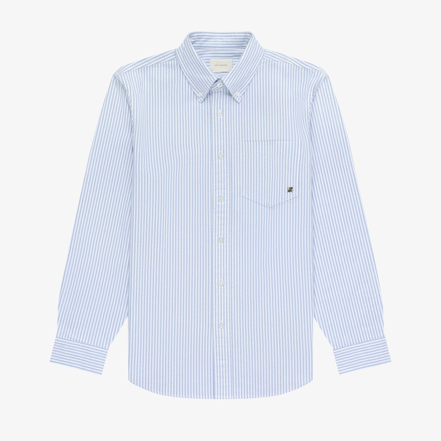 Striped Crest Oxford Shirt
