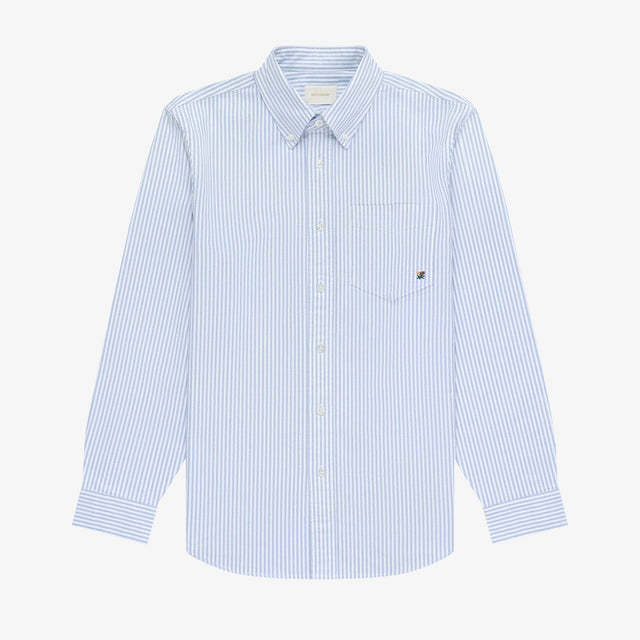 Striped Crest Oxford Shirt