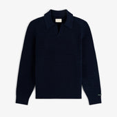 Long Sleeve Boucle Polo