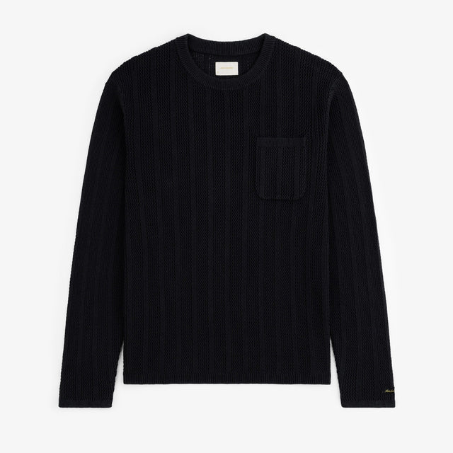 Racking Stitch Crewneck Sweater