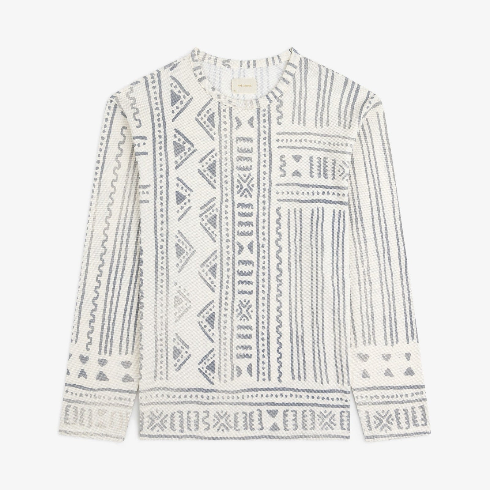 Long Sleeve Mesh Tapestry Tee