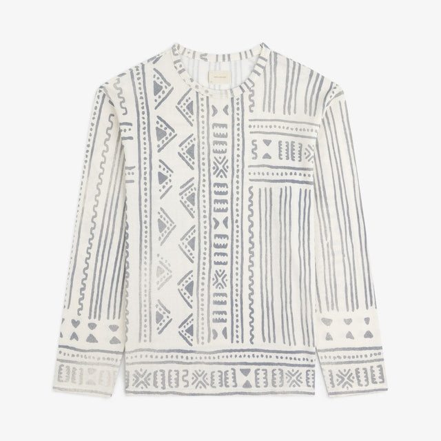 Long Sleeve Mesh Tapestry Tee