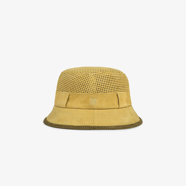 Perforated Suede Bucket Hat