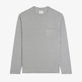 Long-Sleeve Knit Pocket Tee