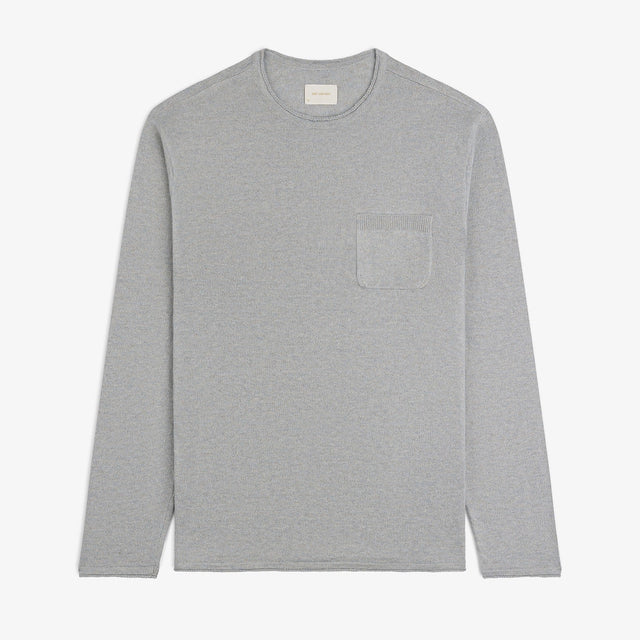 Long-Sleeve Knit Pocket Tee