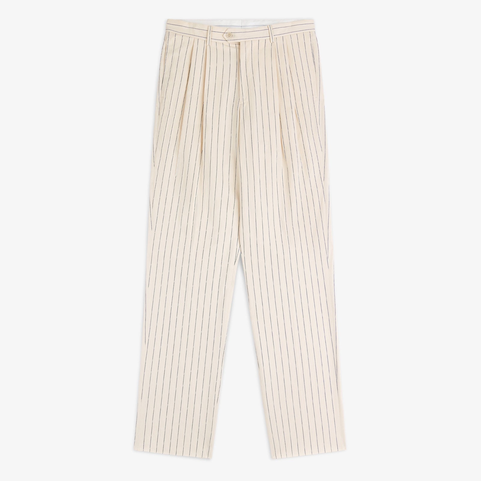 Double Pleated Pinstripe Suit Trouser