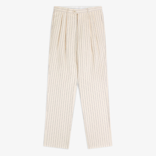 Double Pleated Pinstripe Suit Trouser
