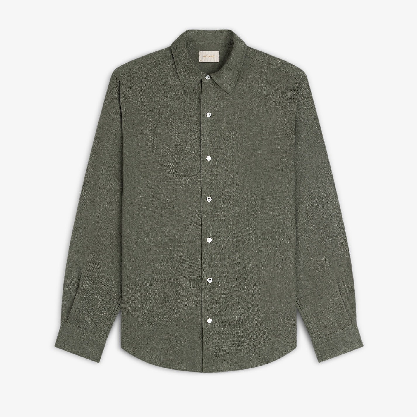 Long-Sleeve Linen Shirt