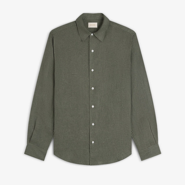 Long-Sleeve Linen Shirt
