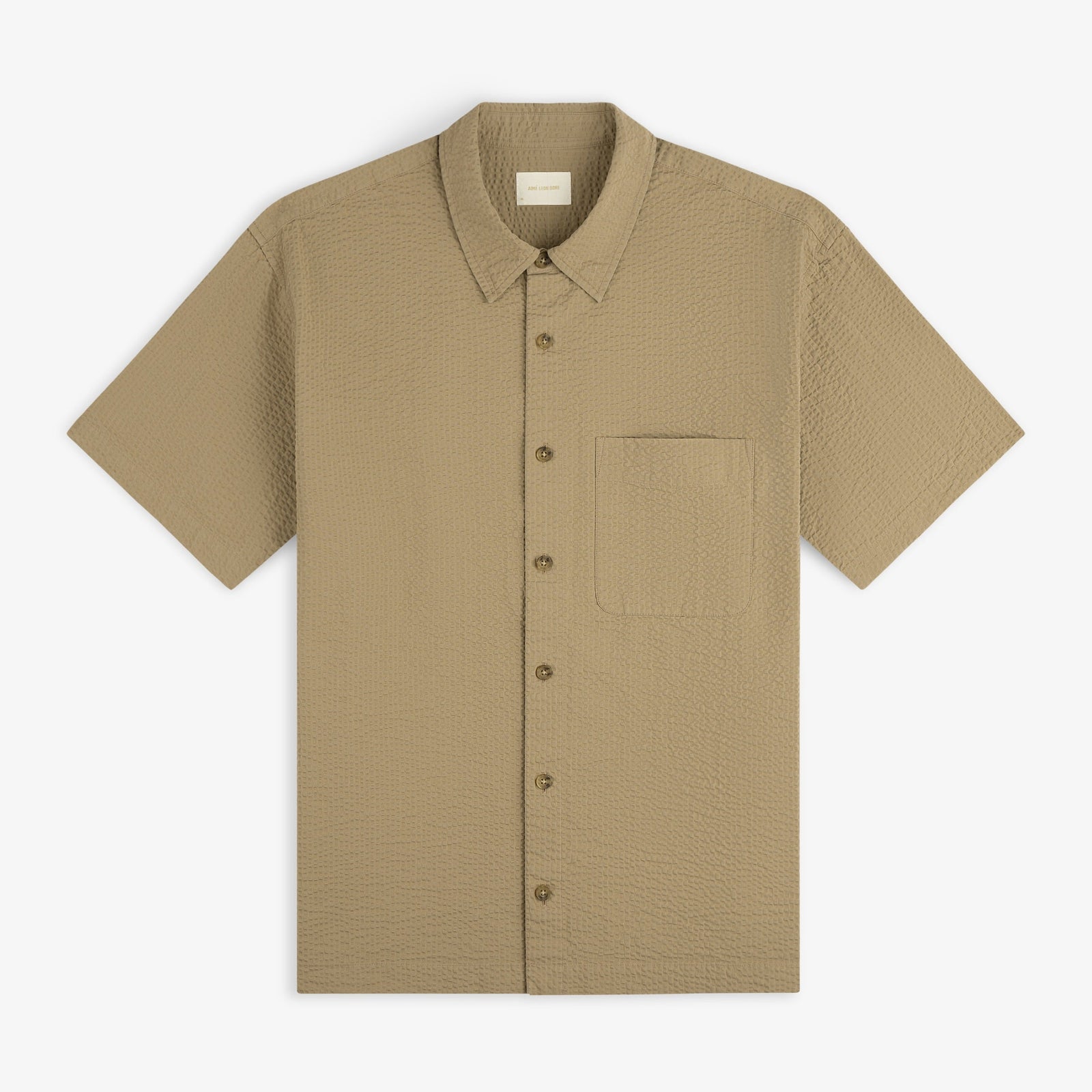 Short Sleeve Seersucker Shirt