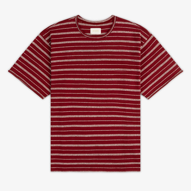 Jacquard Striped Rollneck Tee
