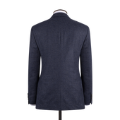 Notch Lapel Jacket In Airforce Wool Cashmere