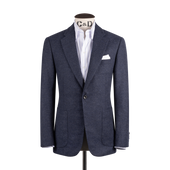 One Piece Button Down Shirt In Double Stripe Stripe Oxford