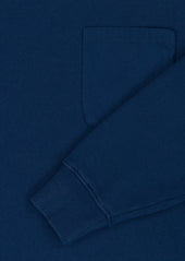 Woven Pocket Sweatshirt in Navy