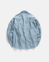 Alberto Per Lavoro Shirt Bleached Handwoven Chambray