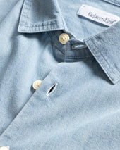 Alberto Per Lavoro Shirt Bleached Handwoven Chambray