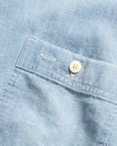 Alberto Per Lavoro Shirt Bleached Handwoven Chambray