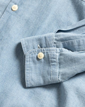 Alberto Per Lavoro Shirt Bleached Handwoven Chambray