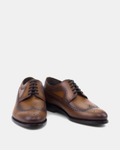 Alex Calf Wingtip Derby With Half Rubber Soles 675