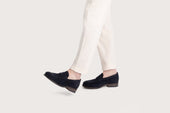 Aloe Hydrovelours Navy Cuir