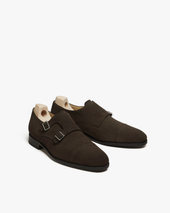 Lsten Dark Brown Suede