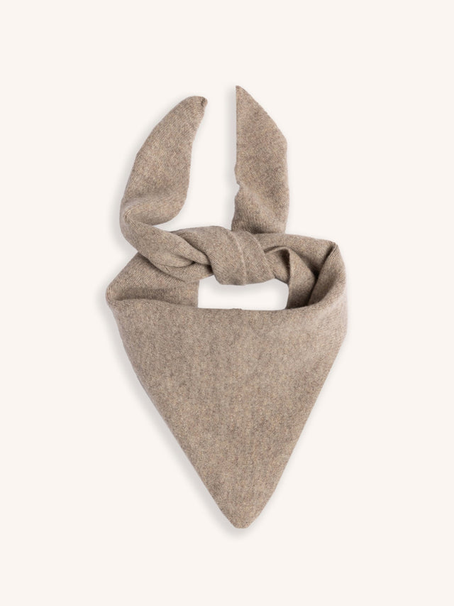 Alva Bandana in Mushroom Pure Wool