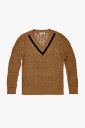 Ambrogio Unisex Sweater in Linen and Lambskin